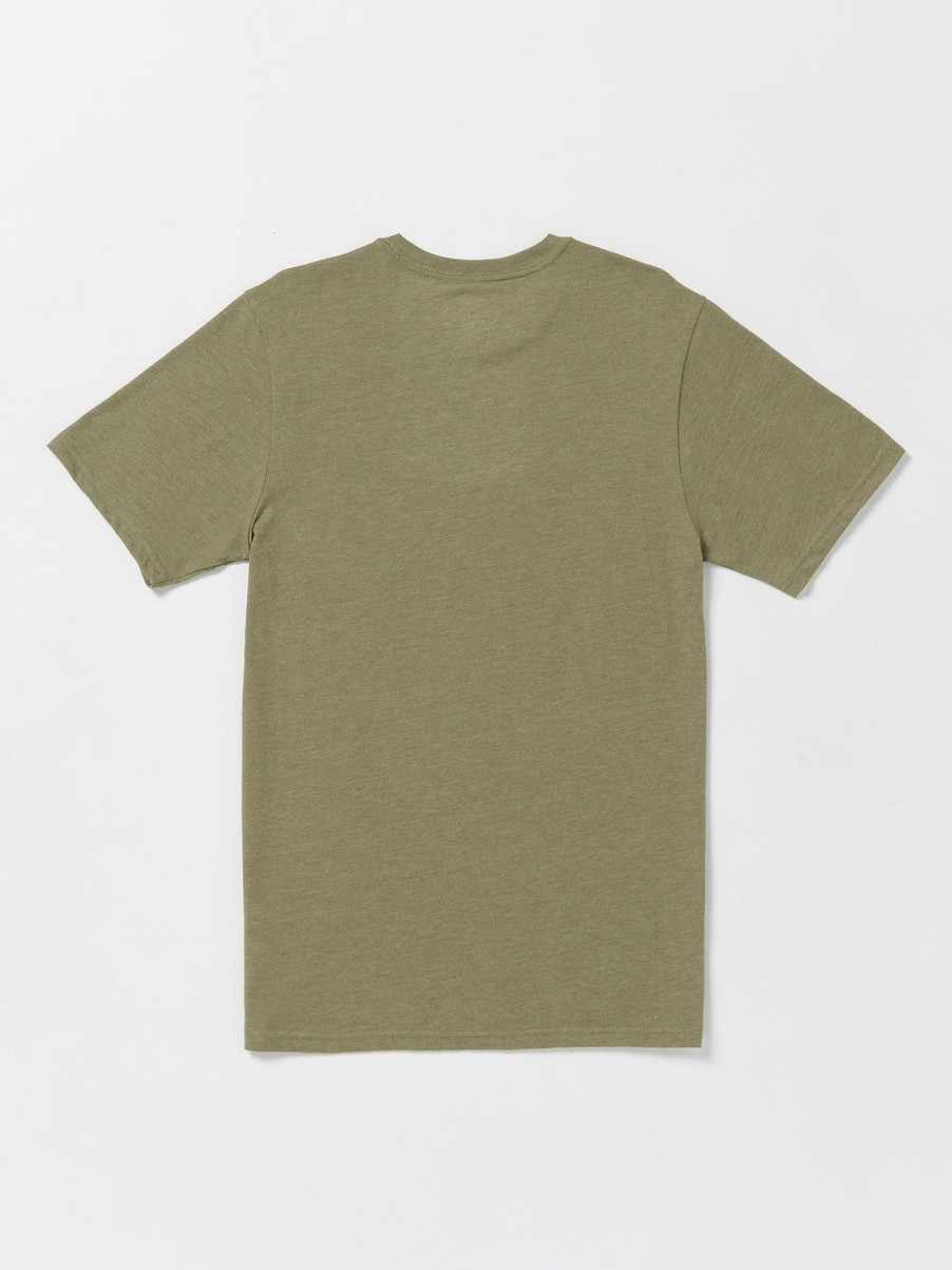 Men Volcom T-Shirts & Tanks | Mosiac Short Sleeve Tee Thyme Green Heather