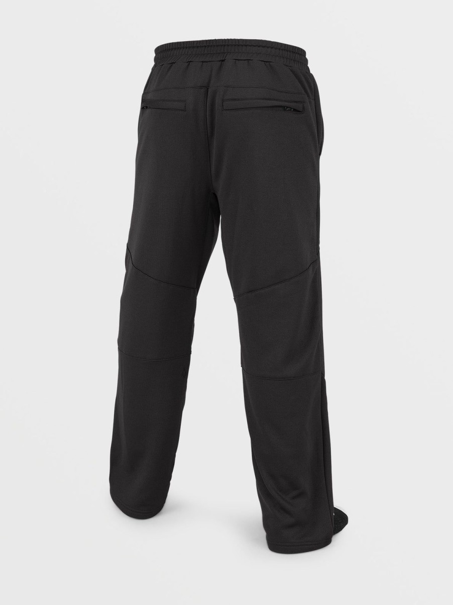 Men Volcom Layering | Mens Tech Fleece Pants Black