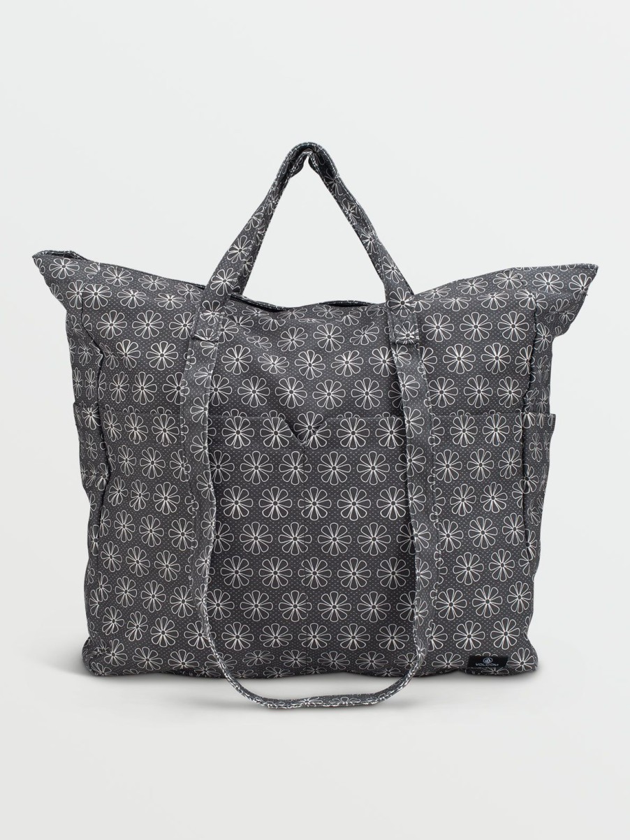 Girls Volcom | Schoolyard Canvas Tote Black/White