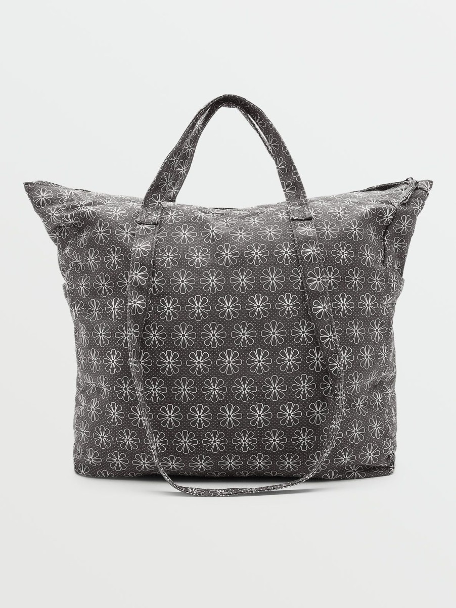 Girls Volcom | Schoolyard Canvas Tote Black/White