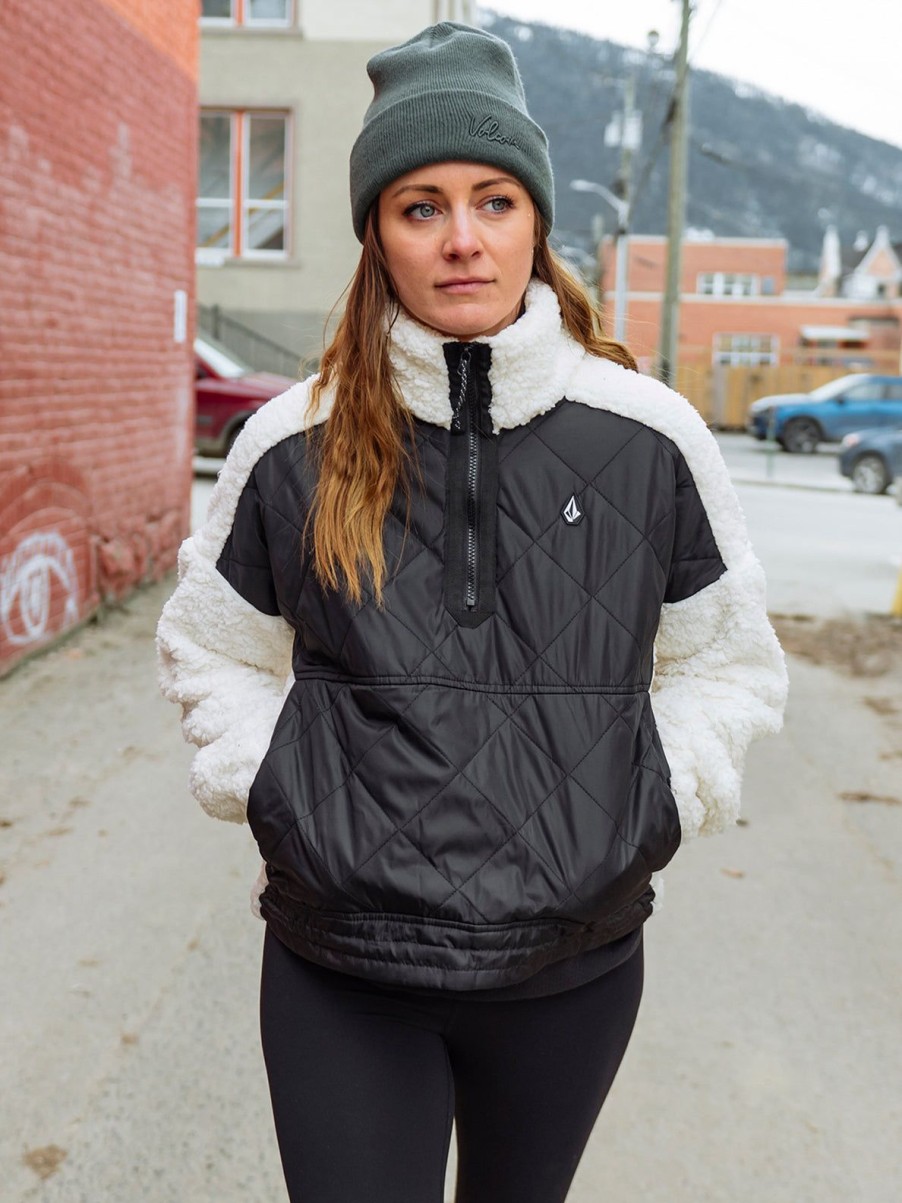 Women Volcom Jackets | Womens Ferron Pullover Jacket Moonbeam