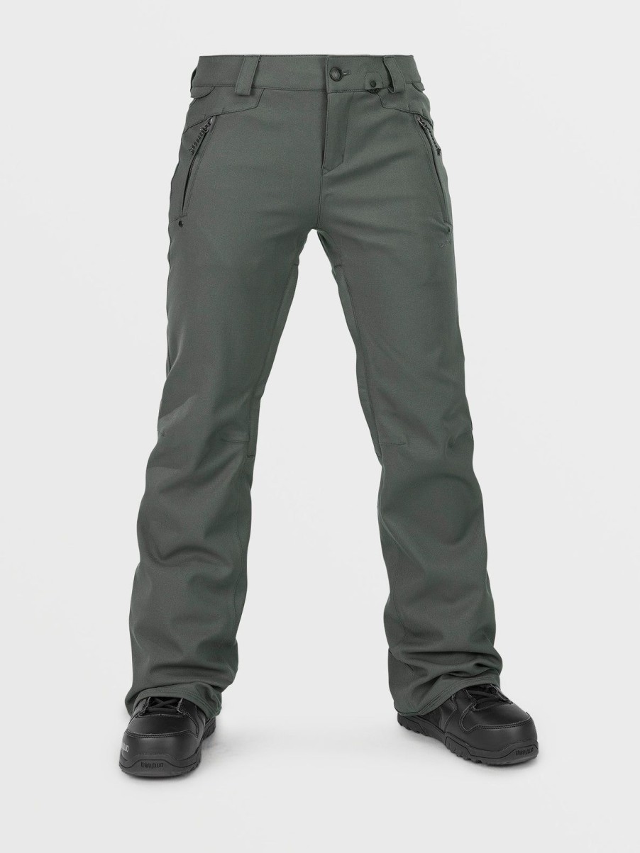 Women Volcom Pants | Womens Species Stretch Pants Eucalyptus