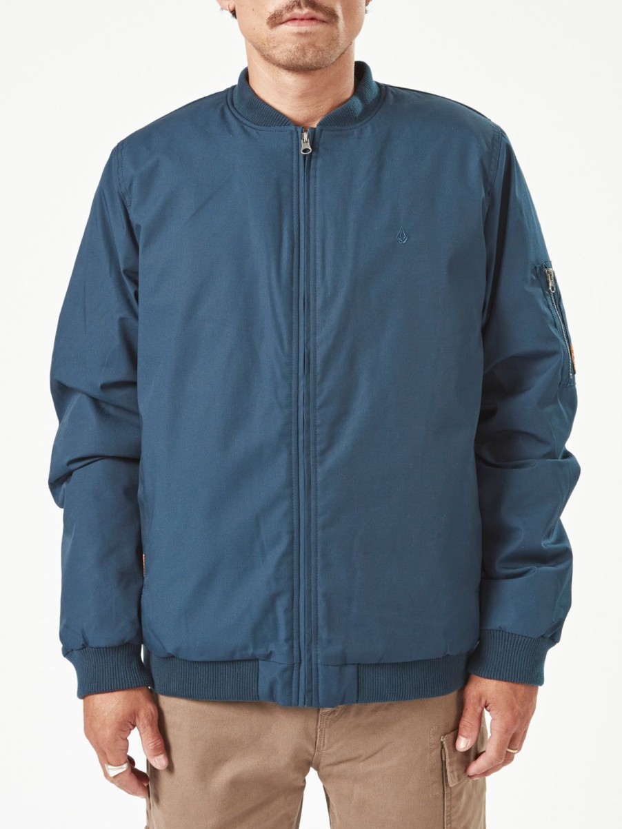 Men Volcom Jackets | Volcom Workwear Jacket Navy