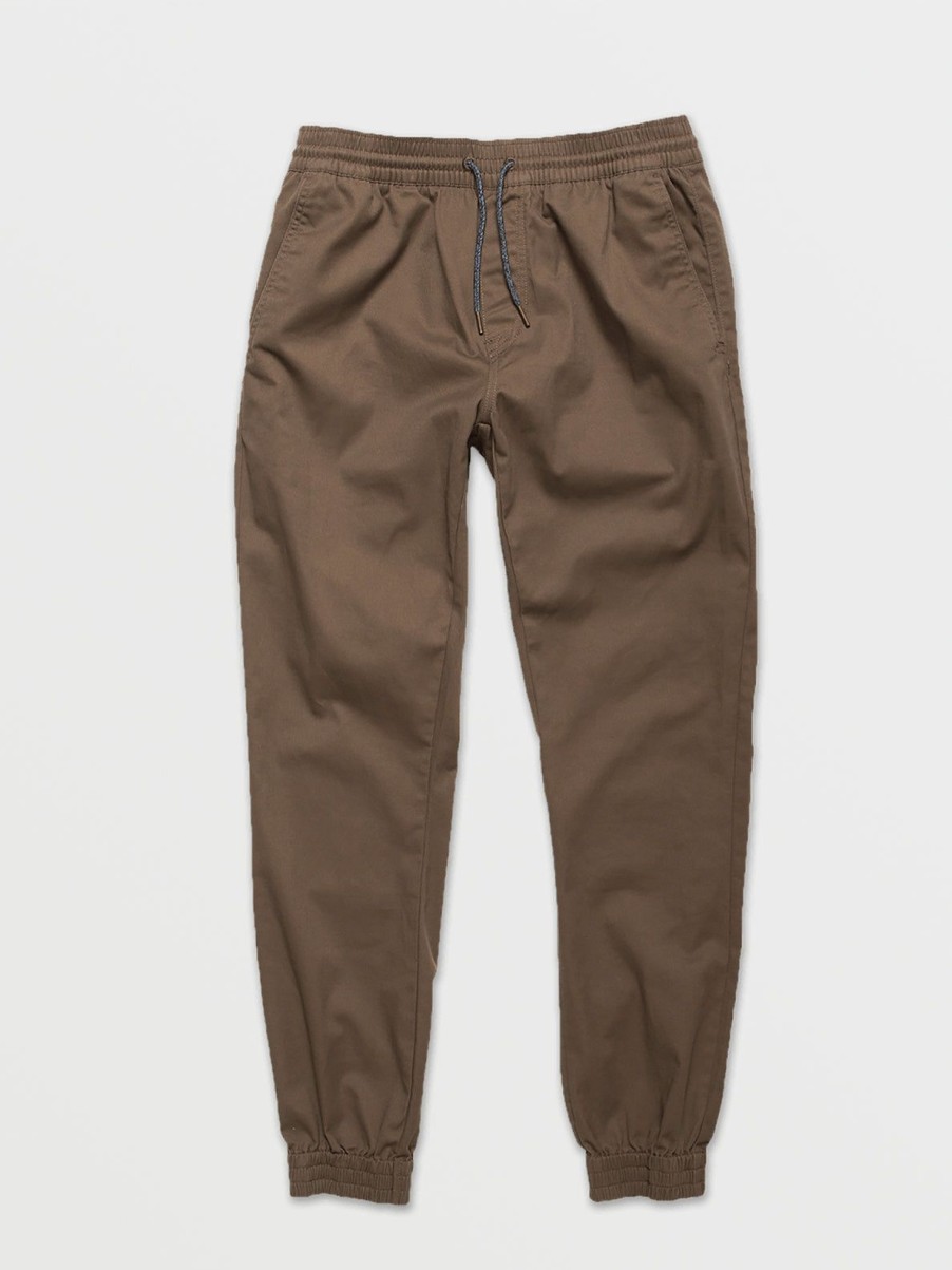 Men Volcom Pants | Frickin Slim Joggers Mushroom