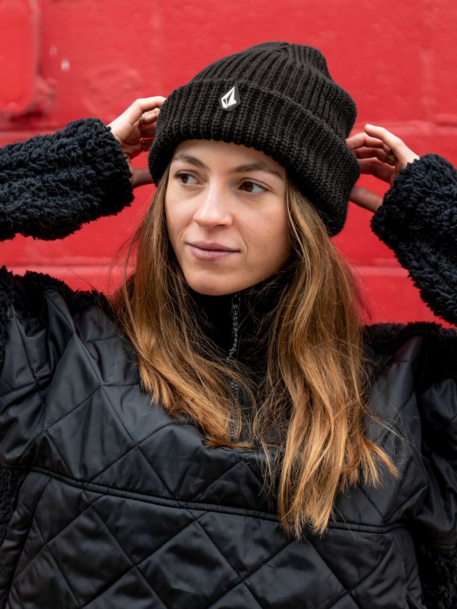 Women Volcom Hats & Beanies | Womens Voluxe Beanie Black