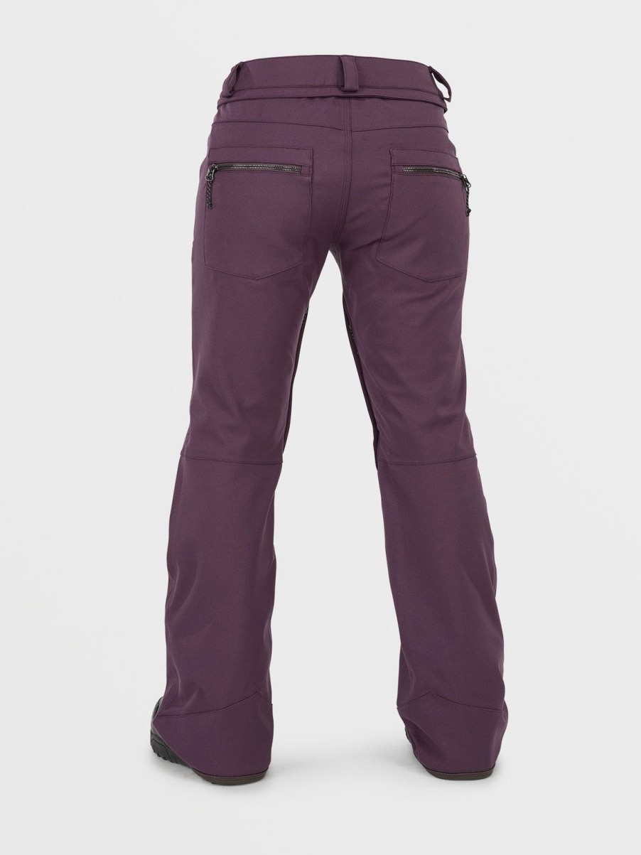 Women Volcom Pants | Womens Species Stretch Pants Blackberry