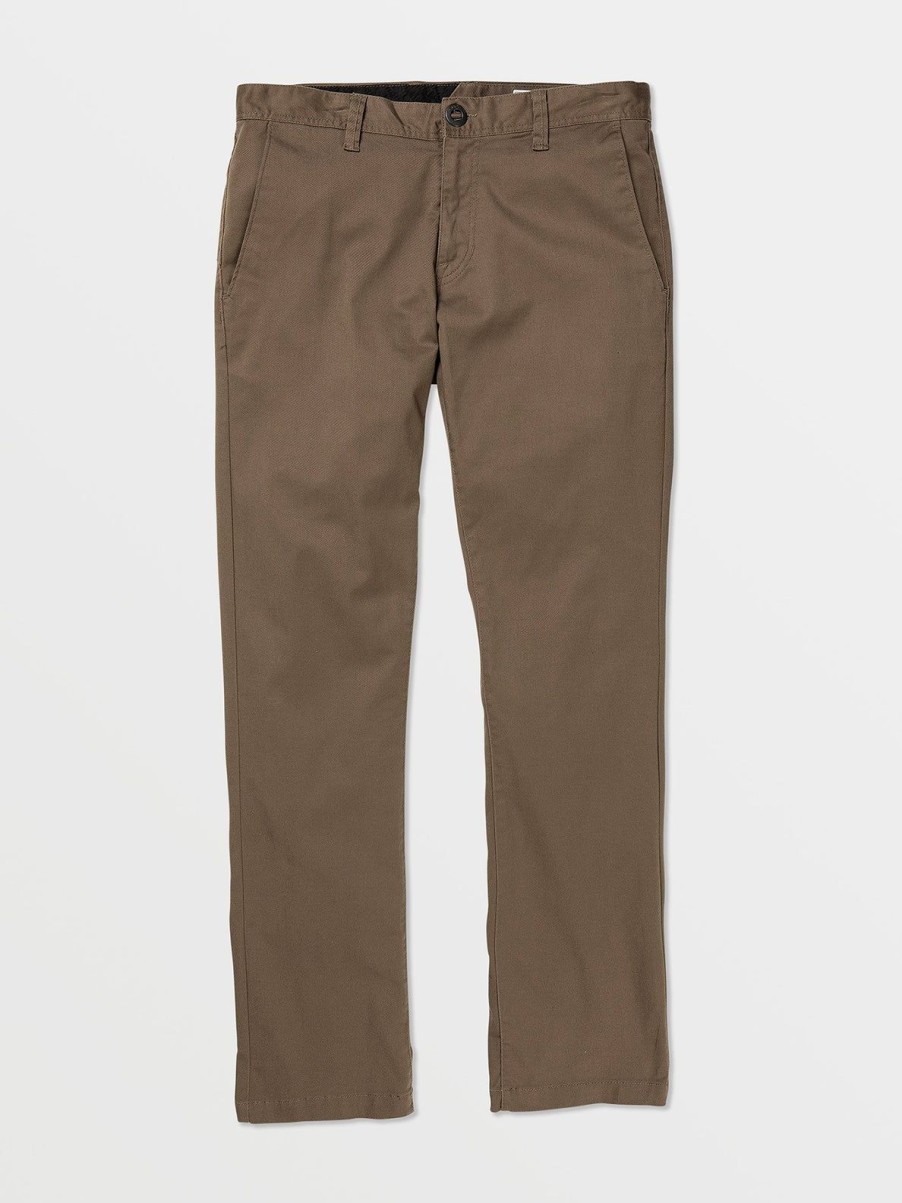 Men Volcom Golf | Frickin Modern Stretch Chino Pants Mushroom