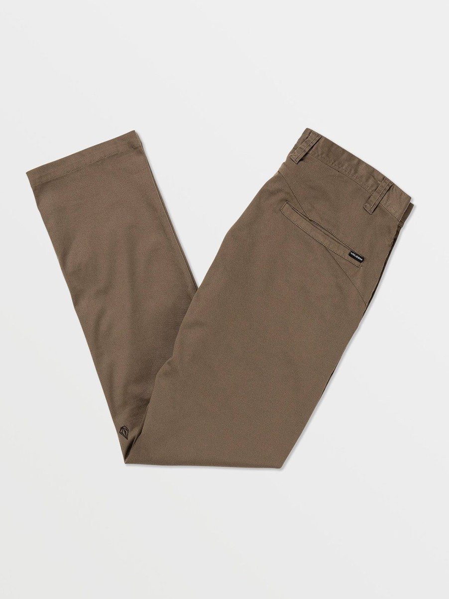 Men Volcom Golf | Frickin Modern Stretch Chino Pants Mushroom