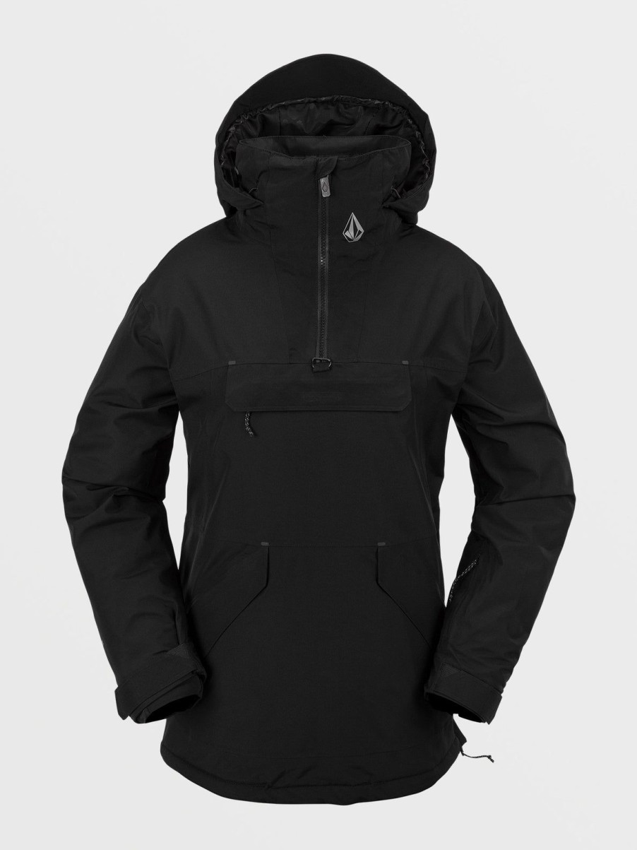 Women Volcom Jackets | Womens Fern Insulated Gore Pullover Black