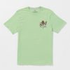 Men Volcom T-Shirts & Tanks | Pair A Dice Short Sleeve Tee Celadon