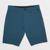 Men Volcom Golf | Frickin Cross Shred Shorts Cruzer Blue