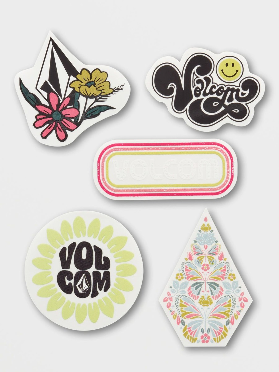 Girls Volcom | Womens Trippy Sticker Pack - Assorted Assorted Colors