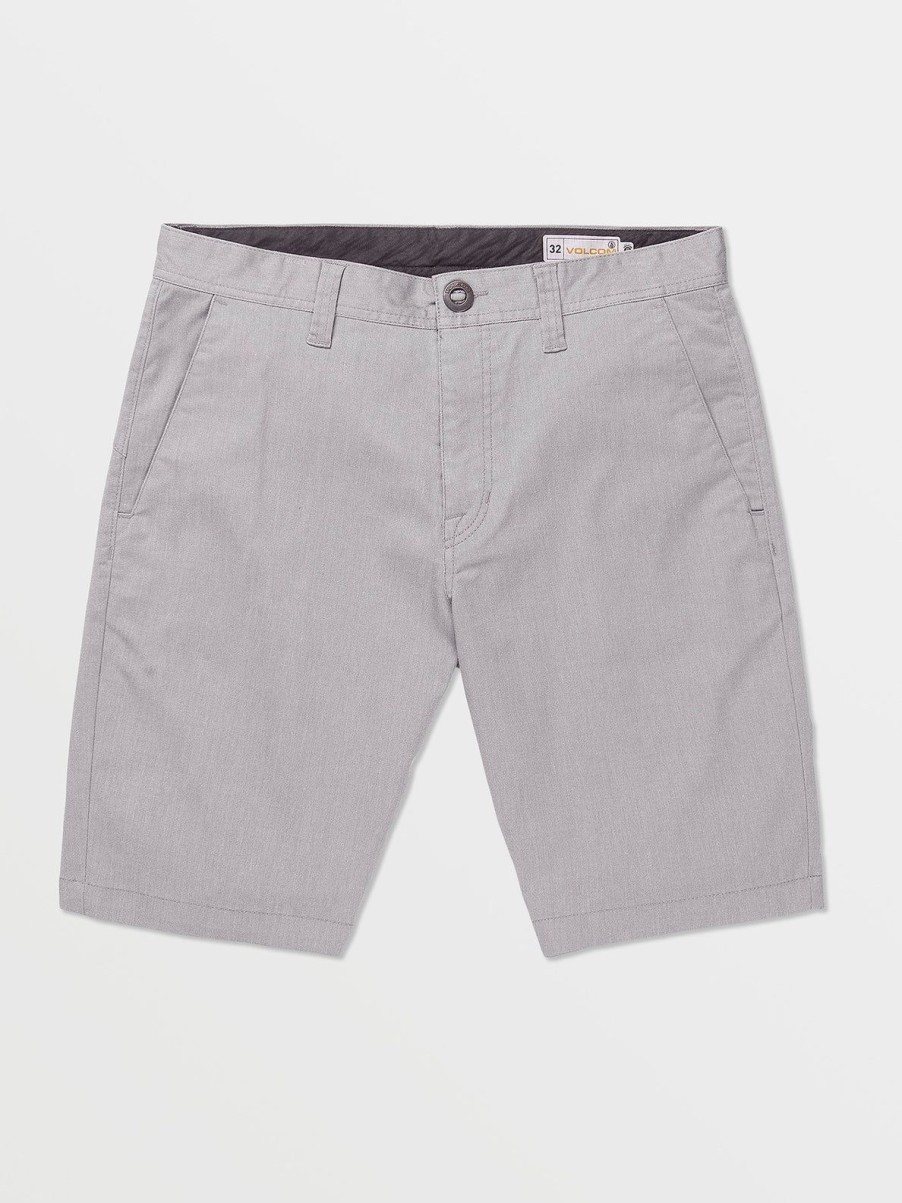 Men Volcom Golf | Frickin Modern Stretch Chino Shorts Grey