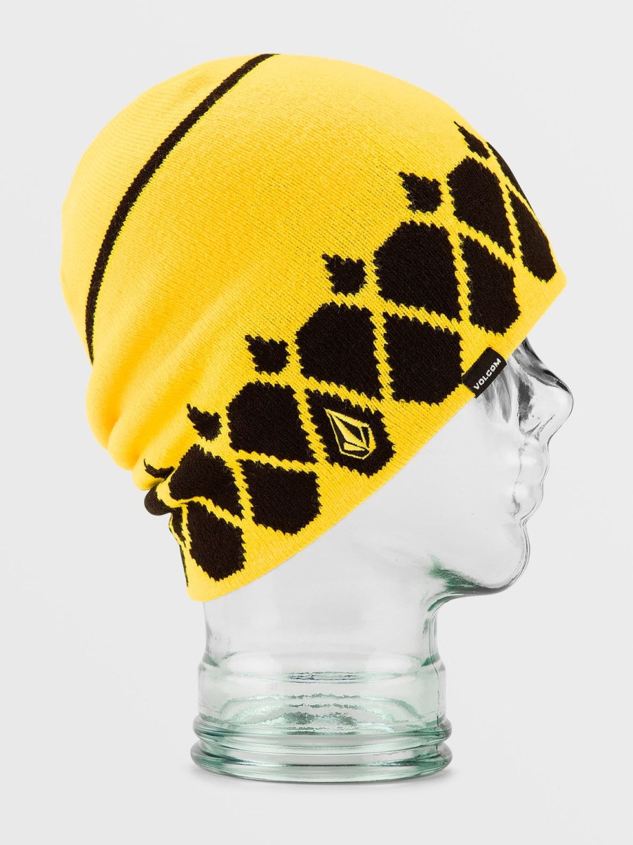 Men Volcom Hats & Beanies | Mens Billbrd Beanie Bright Yellow