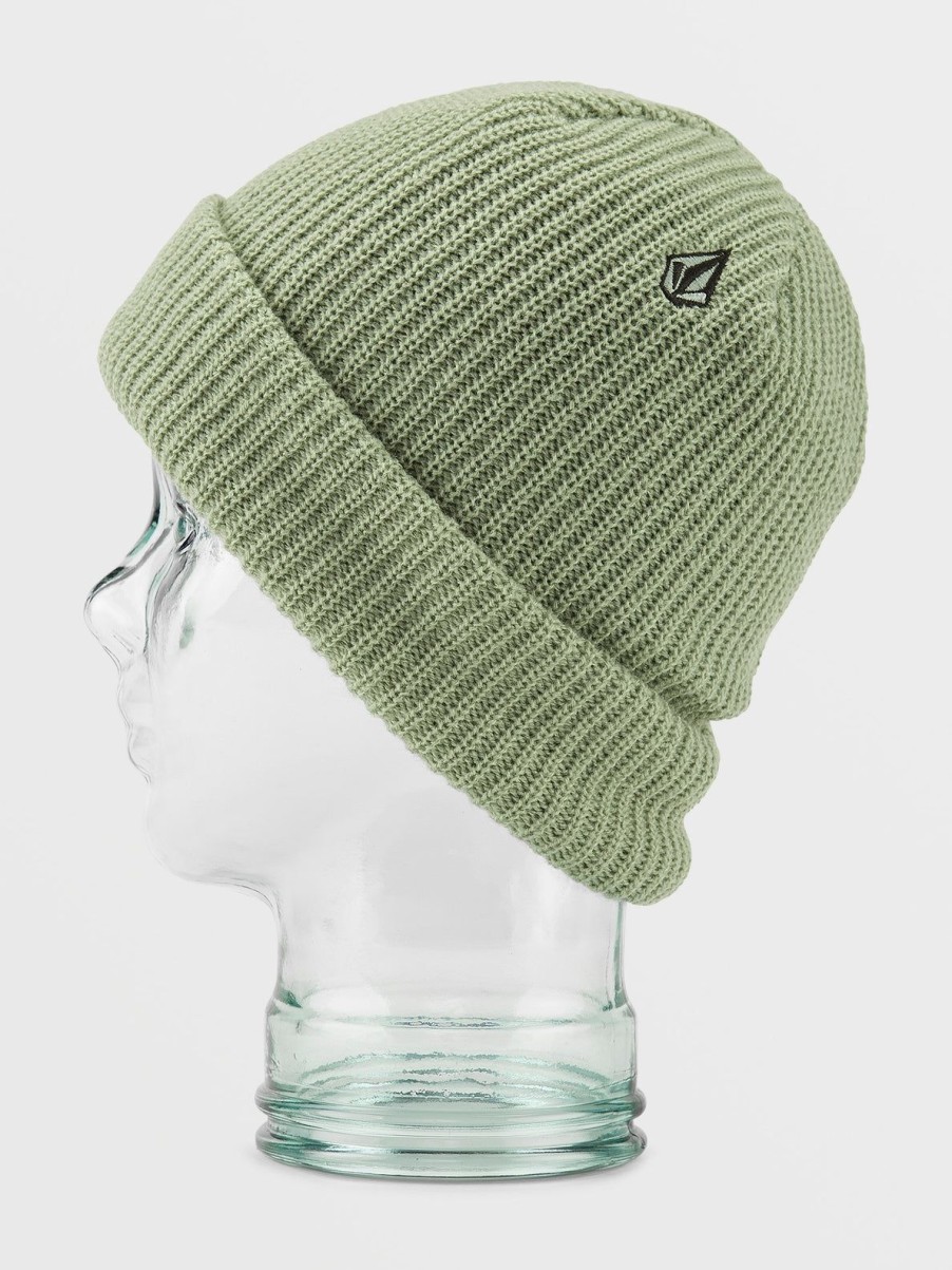 Men Volcom Beanies | Sweep Lined Beanie Light Military