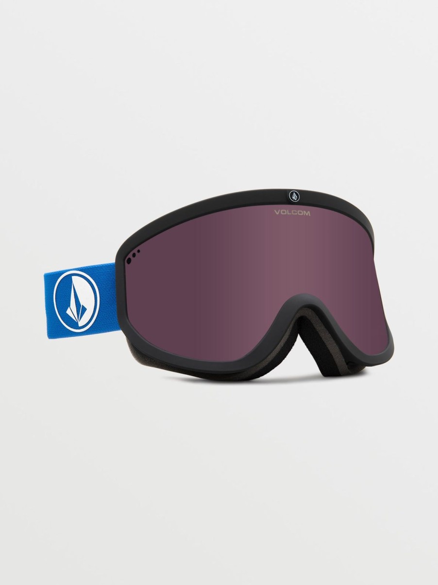 Women Volcom Accessories | Footprints Goggle - Black/Blue/Light +Bl Bronze