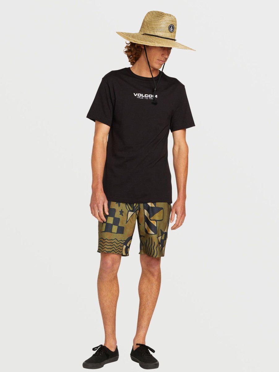 Men Volcom Hats & Beanies | Quarter Straw Hat Natural