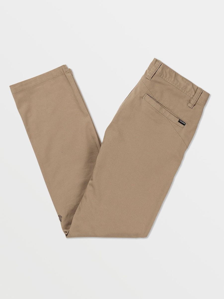 Men Volcom Golf | Frickin Modern Stretch Chino Pants Khaki