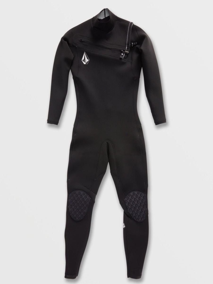 Men Volcom Wetsuits | Mens Modulator 2/2Mm Long Sleeve Fullsuit Black