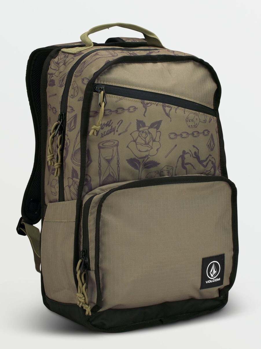 Men Volcom Bags & Backpacks | Hardbound Backpack Olive