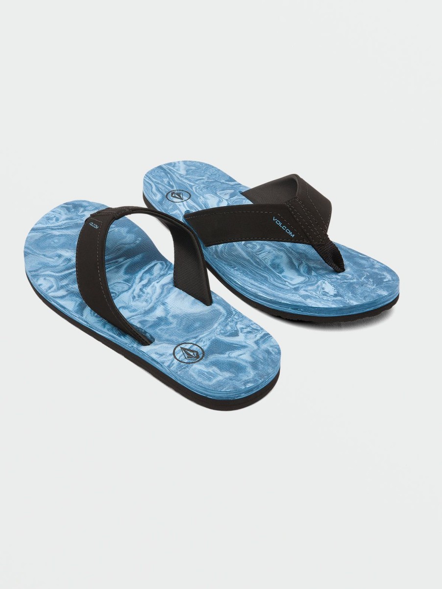 Men Volcom Sandals | Victor Sandals Aged Indigo