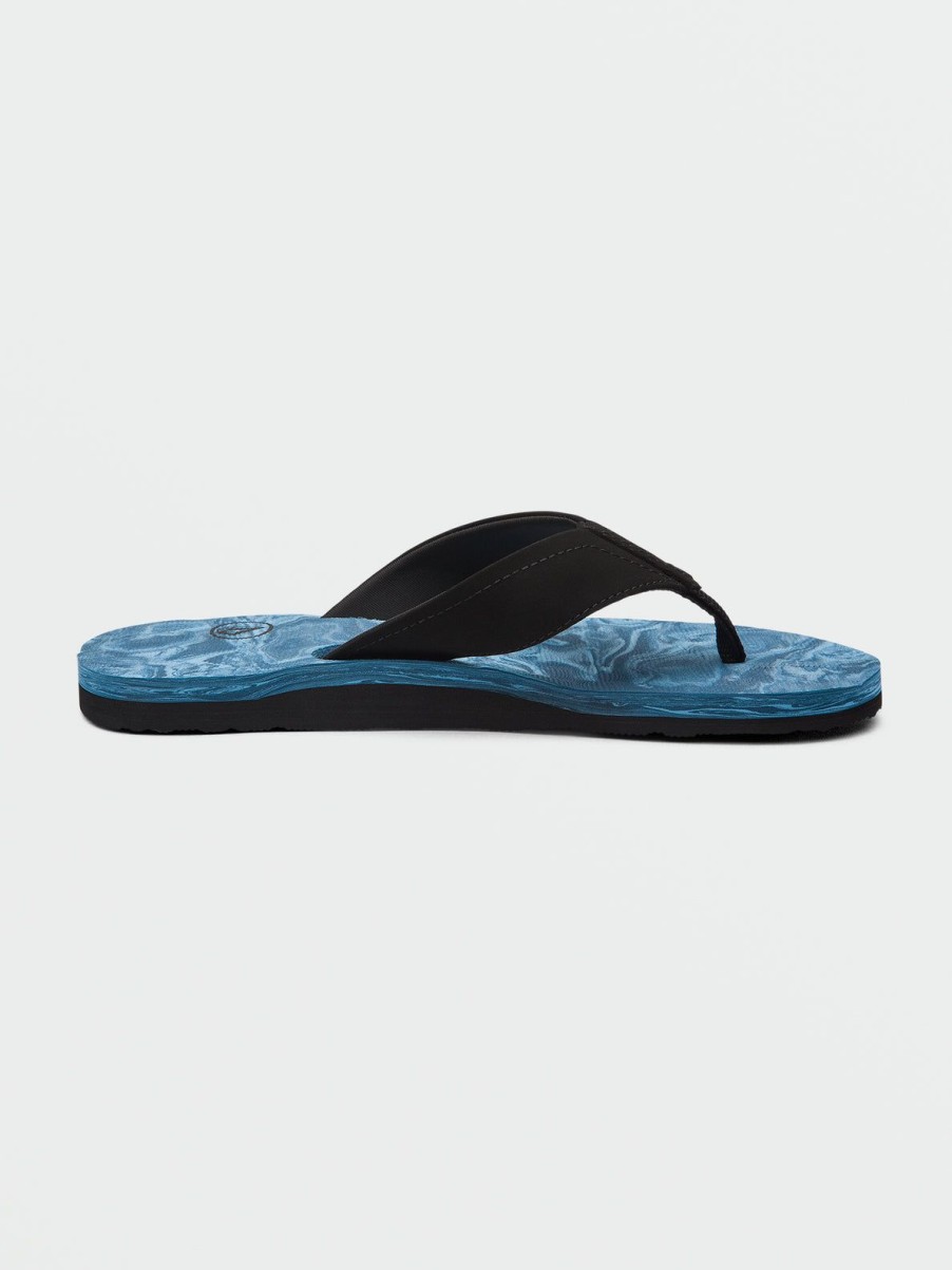 Men Volcom Sandals | Victor Sandals Aged Indigo