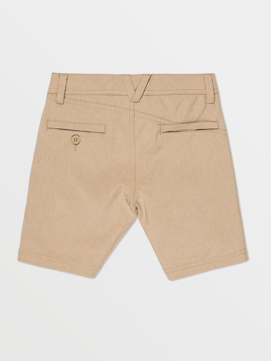 Boys Volcom Shorts | Little Boys Frickin Cross Shred Static Shorts Dark Khaki