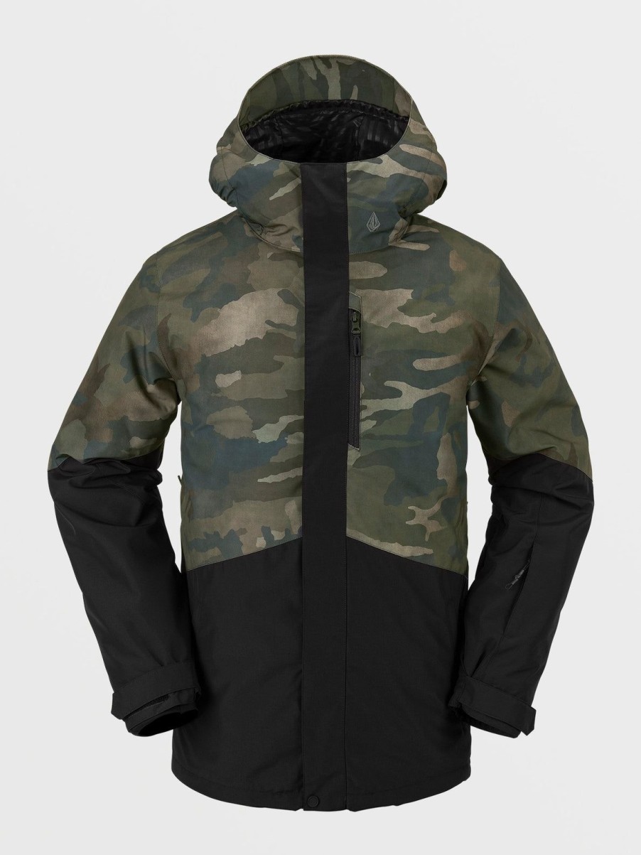 Men Volcom Jackets | Mens Vcolp Jacket Cloudwash Camo