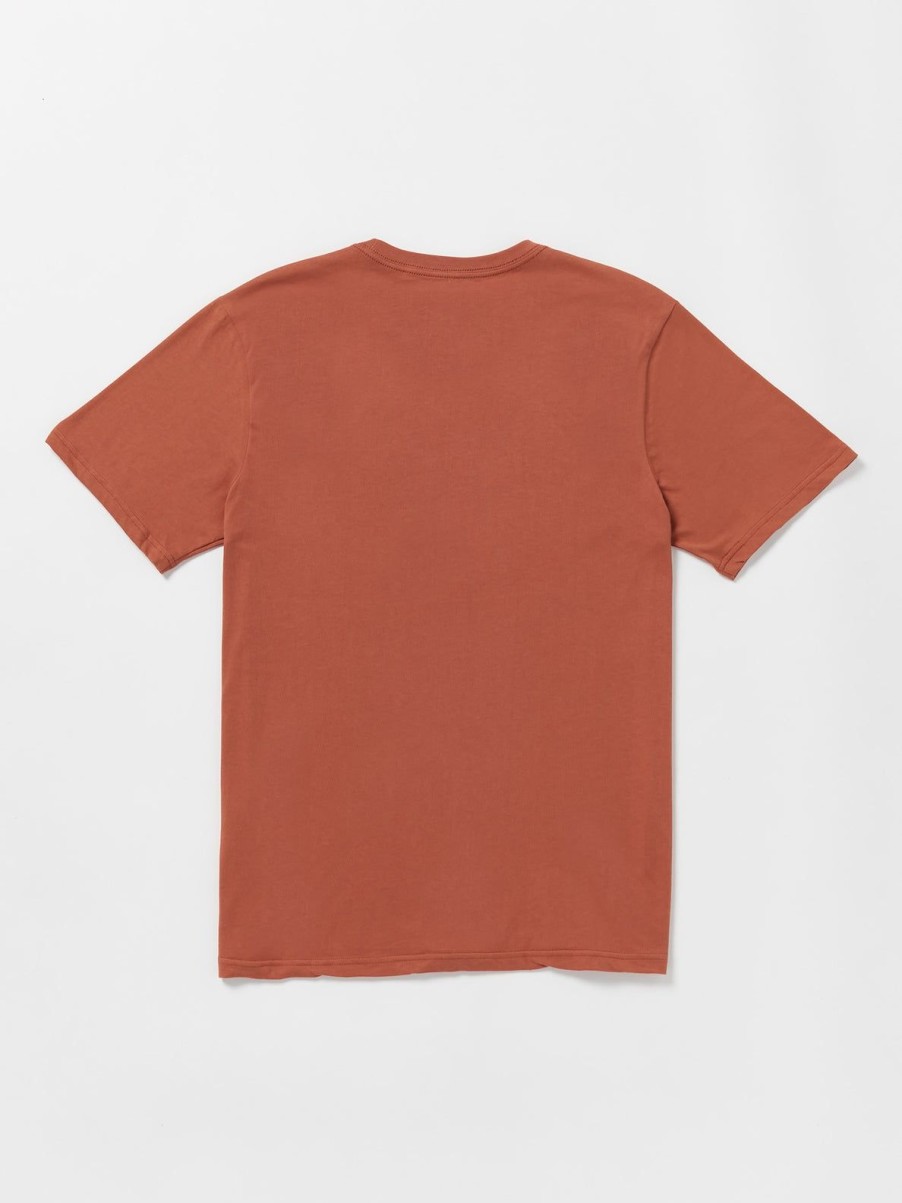 Men Volcom T-Shirts & Tanks | Maniacal Short Sleeve Tee Rust