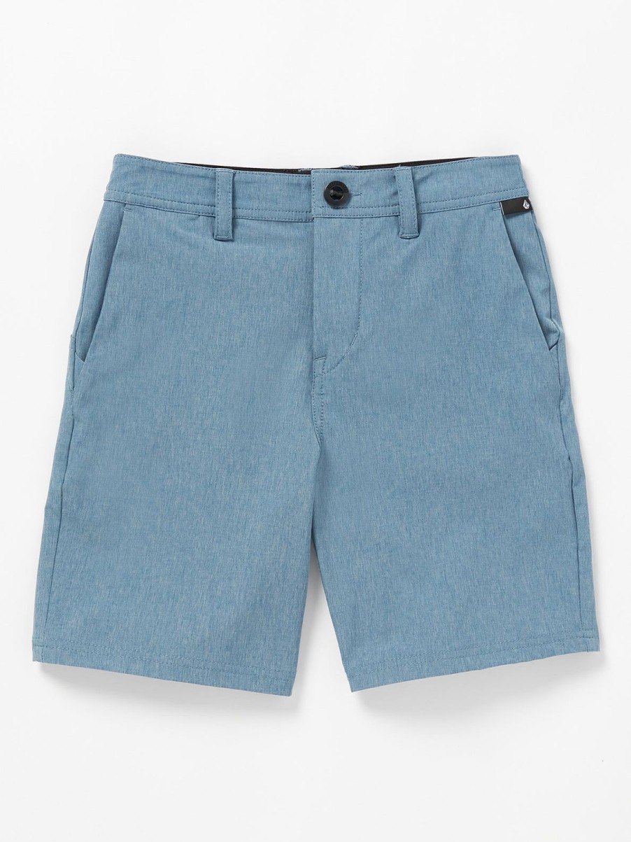 Boys Volcom Shorts | Big Boys Frickin Cross Shred Static Hybrid Shorts Stone Blue