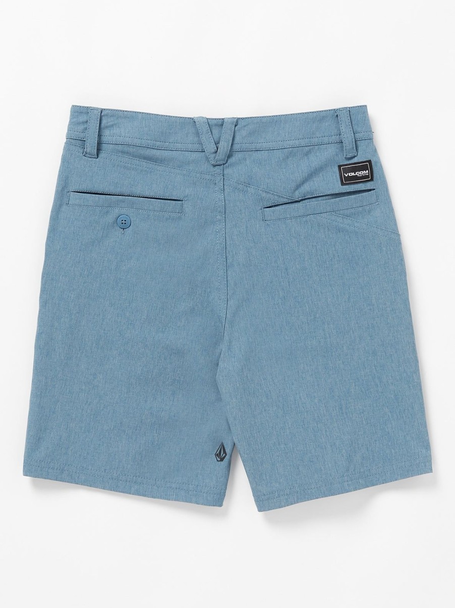 Boys Volcom Shorts | Big Boys Frickin Cross Shred Static Hybrid Shorts Stone Blue