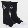 Kids Volcom | Big Boys Full Stone 3 Pack Socks Black