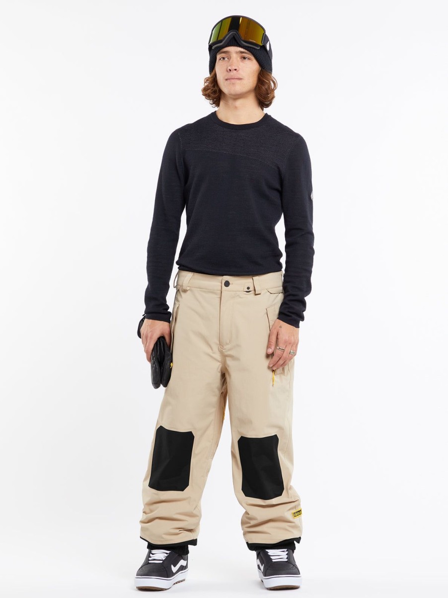 Men Volcom Pants | Mens Longo Gore-Tex Pants Khakiest