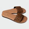 Women Volcom Sandals | Simple Slide Sandals Cheetah