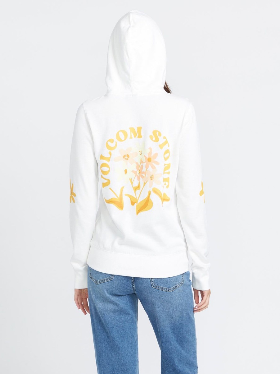 Women Volcom Hoodies & Sweatshirts | Truly Deal Hoodie Star White