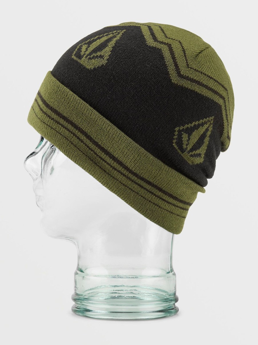 Kids Volcom Beanies | Kids Powder Beanie Military