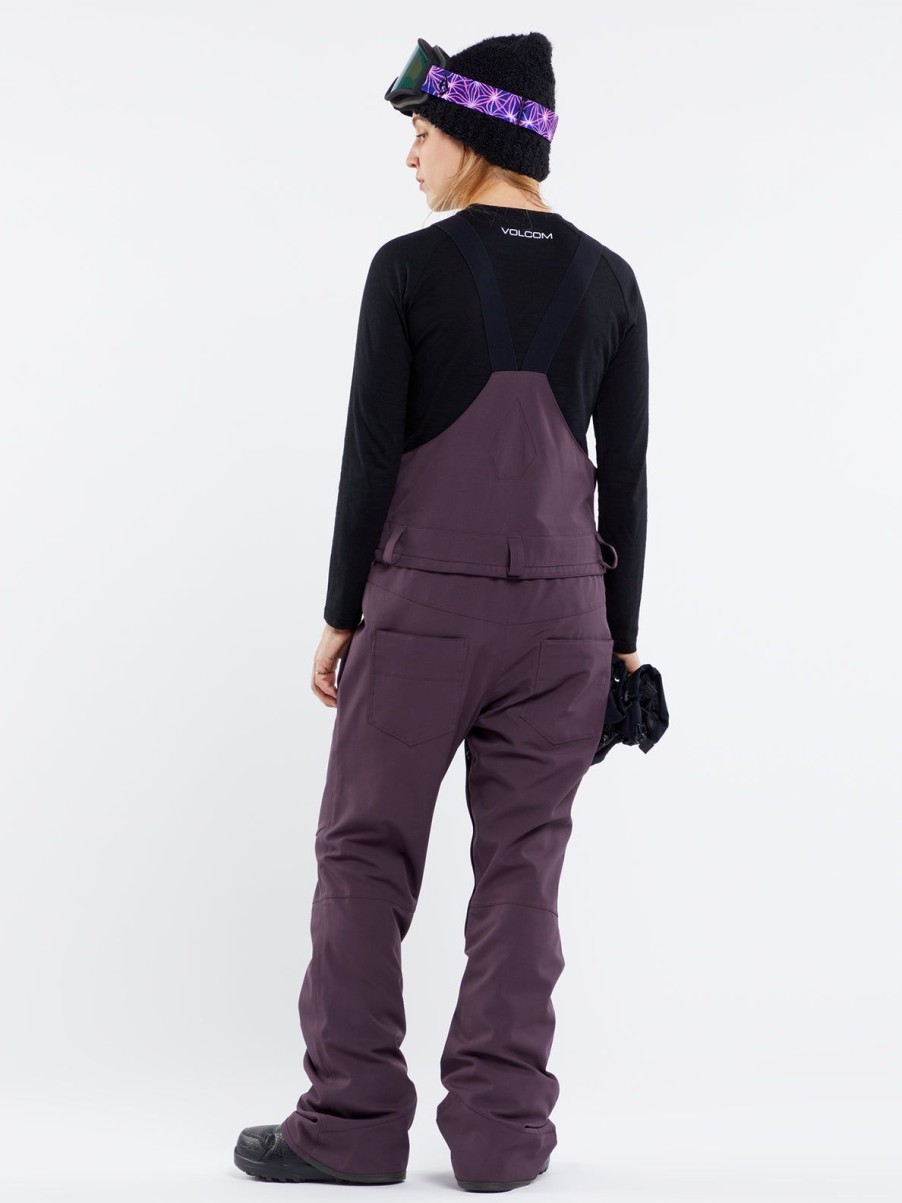 Women Volcom Pants | Womens Swift Bib Overalls Blackberry