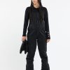 Women Volcom Pants | Womens Vs 3L Stretch Gore Bib Overalls Black