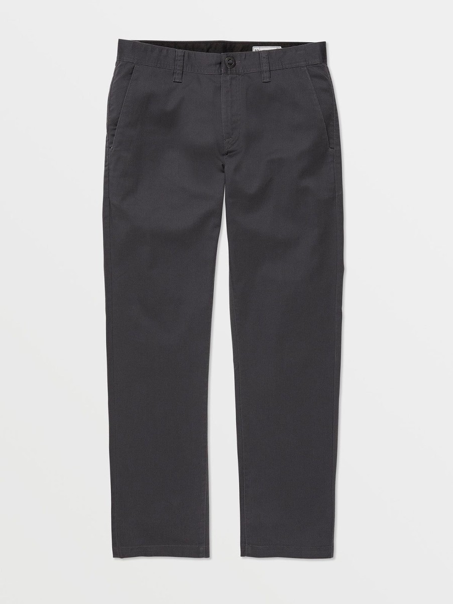 Men Volcom Golf | Frickin Modern Stretch Chino Pants Charcoal