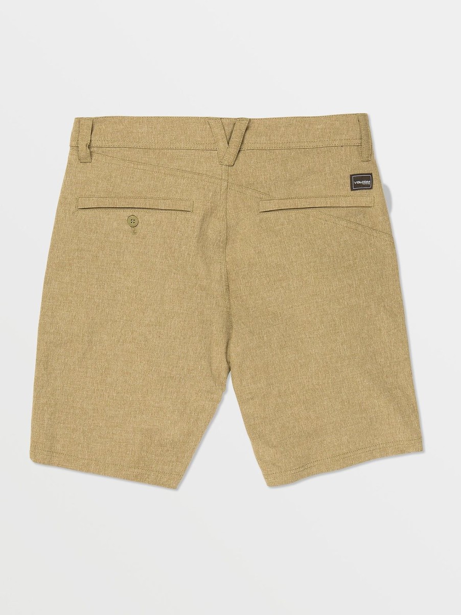 Men Volcom Shorts | Frickin Cross Shred Static Shorts Dark Khaki