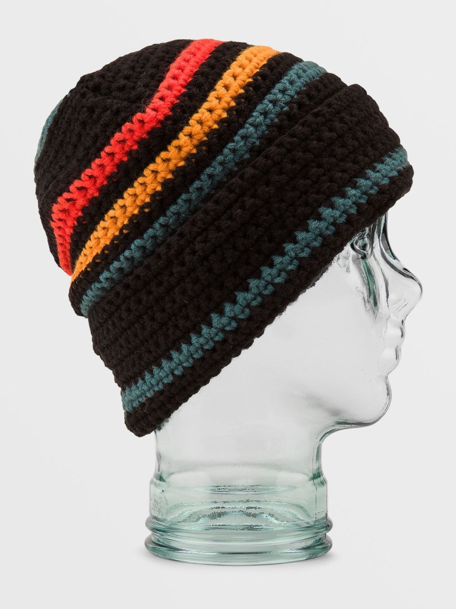 Women Volcom Hats & Beanies | Womens Yay Crochet Beanie Black