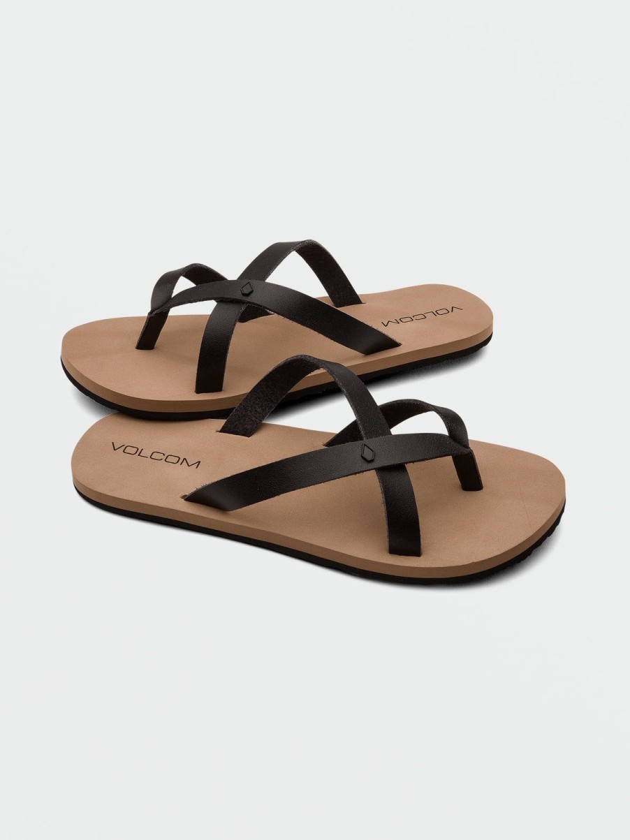 Women Volcom Sandals | Stone 2 Step Sandals Black