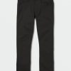 Men Volcom Jeans | Vorta Slim Fit Jeans Black On Black