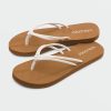 Girls Volcom | Girls Forever And Ever Sandals Star White