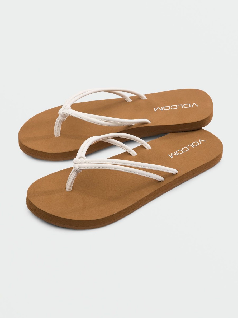 Girls Volcom | Girls Forever And Ever Sandals Star White