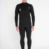 Men Volcom Wetsuits | Mens Modulator 4/3Mm Chest Zip Fullsuit Black