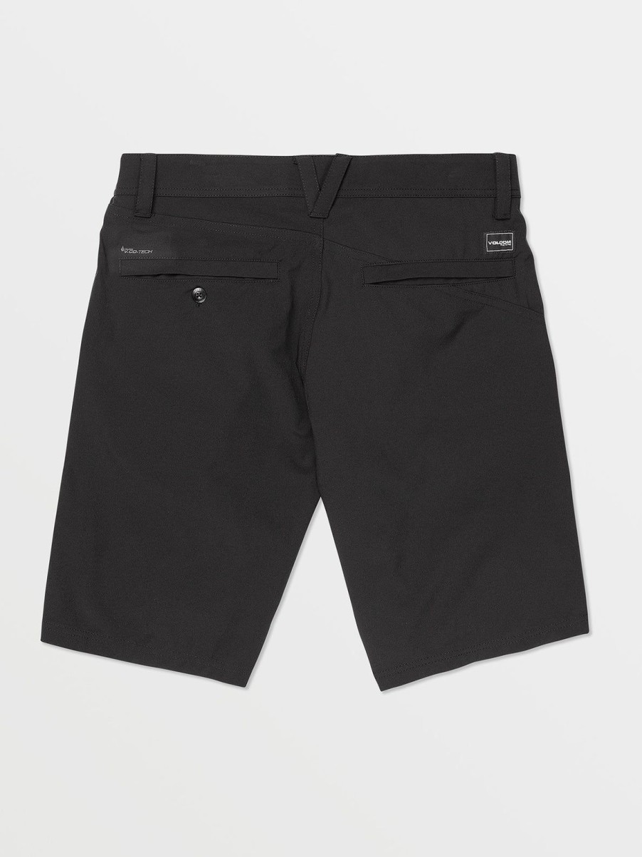 Men Volcom Hiking | Frickin Cross Shred Static Shorts Black