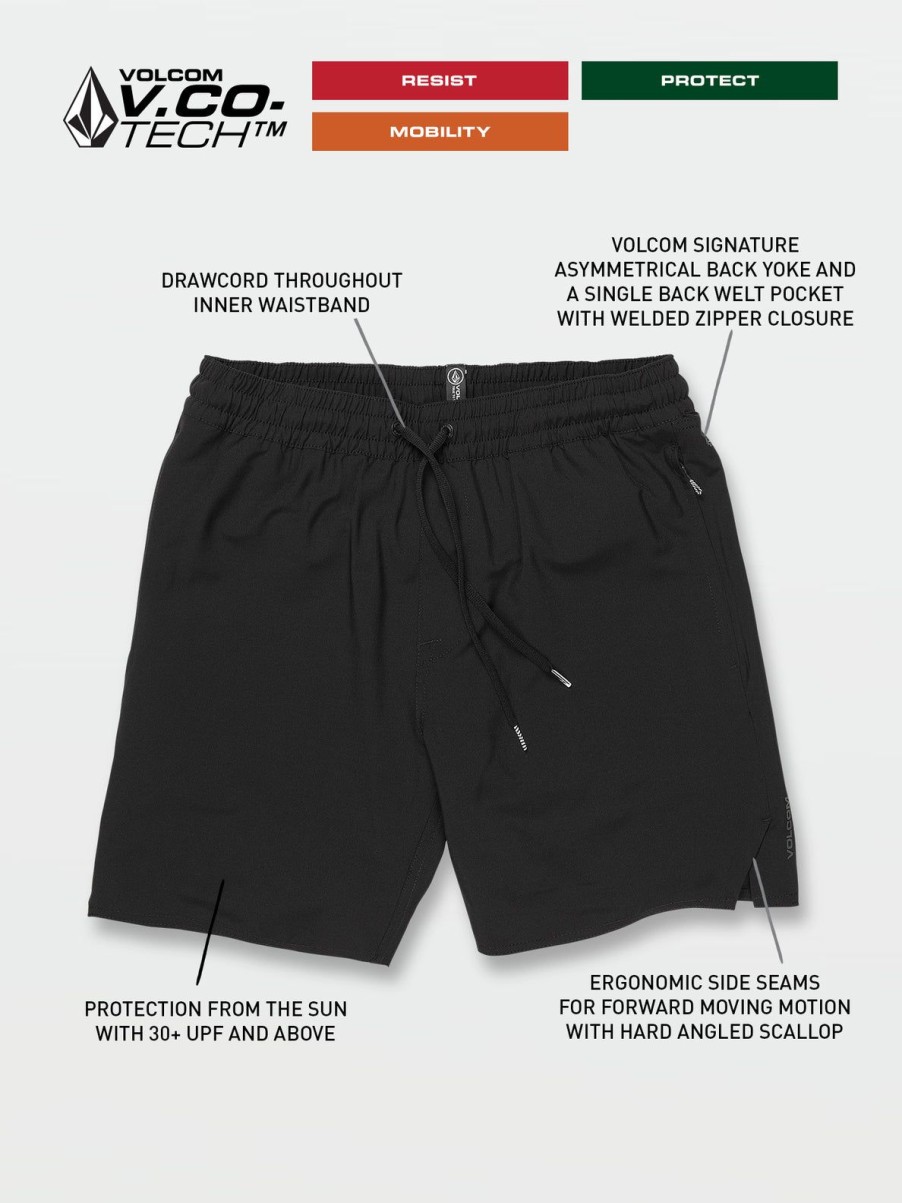 Men Volcom Shorts | Frickin Ascender Shorts Black