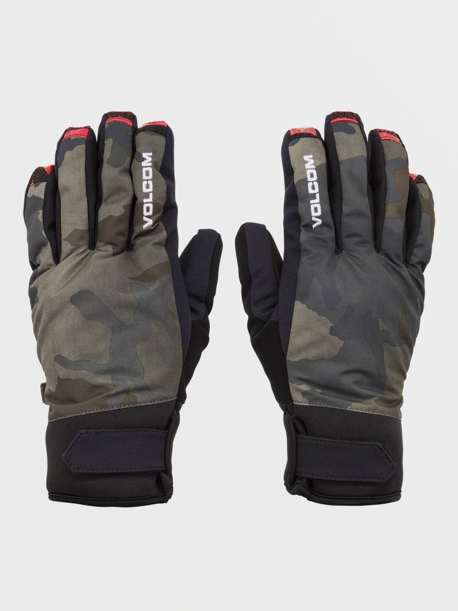 Men Volcom Gloves & Mitts | Mens V.Co Nyle Gloves Cloudwash Camo