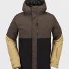 Men Volcom Jackets | Mens L Gore-Tex Jacket Brown